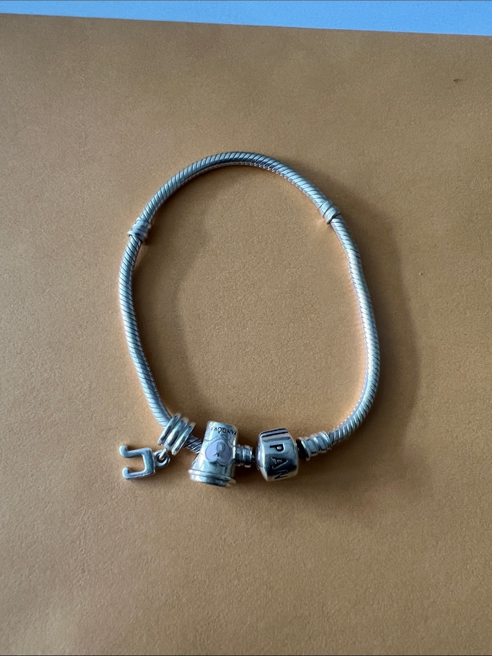 Pandora Moments Barrel Clasp Snake Chain Bracelet
